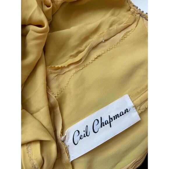 Vintage 1950s Ceil Chapman Gold Beaded Cocktail Dress - Picture 5 of 9